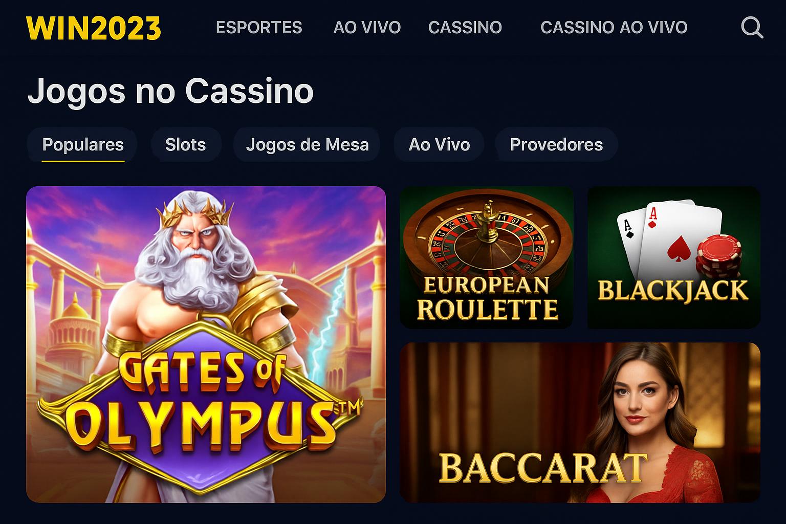 Jogos de cassino online WIN2023
