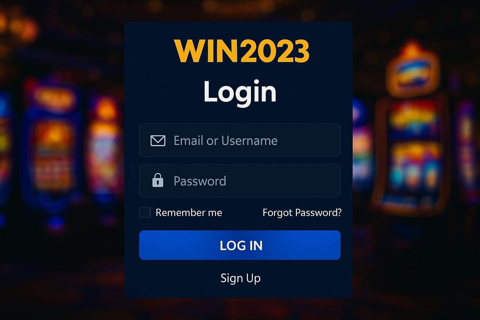 Login no Cassino WIN2023