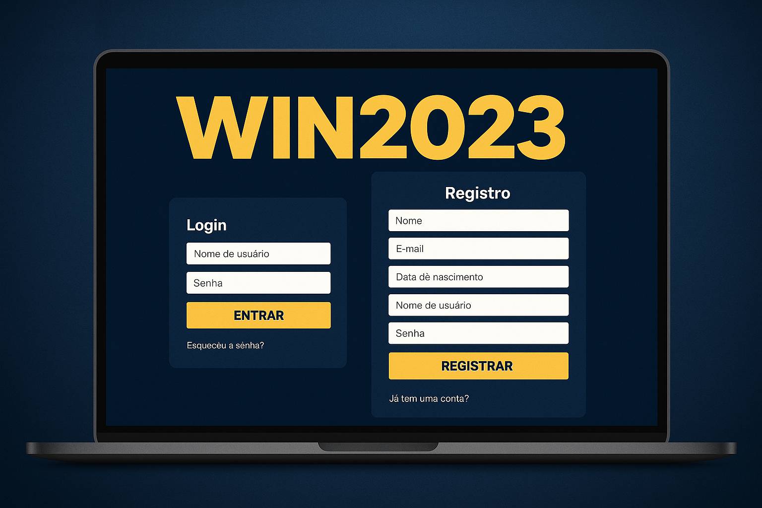 Não Perca tempo, o rRgistro na site WIN2023